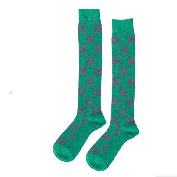 Gucci GG socks in Green WICKED NEW WITH TAGS - Picture 1 of 4